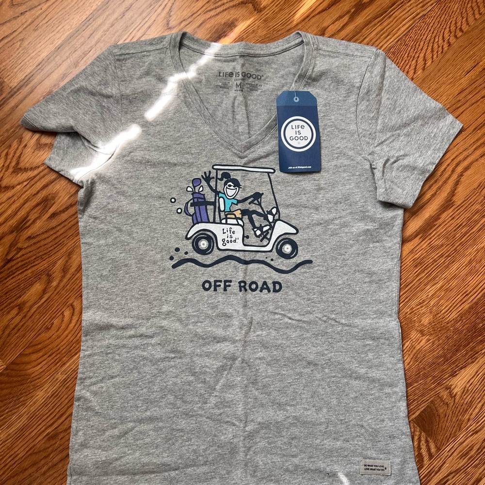 Life is Good Women’s Gray Golf Tee